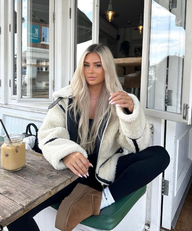 Charlotte | Striped Teddy Coat