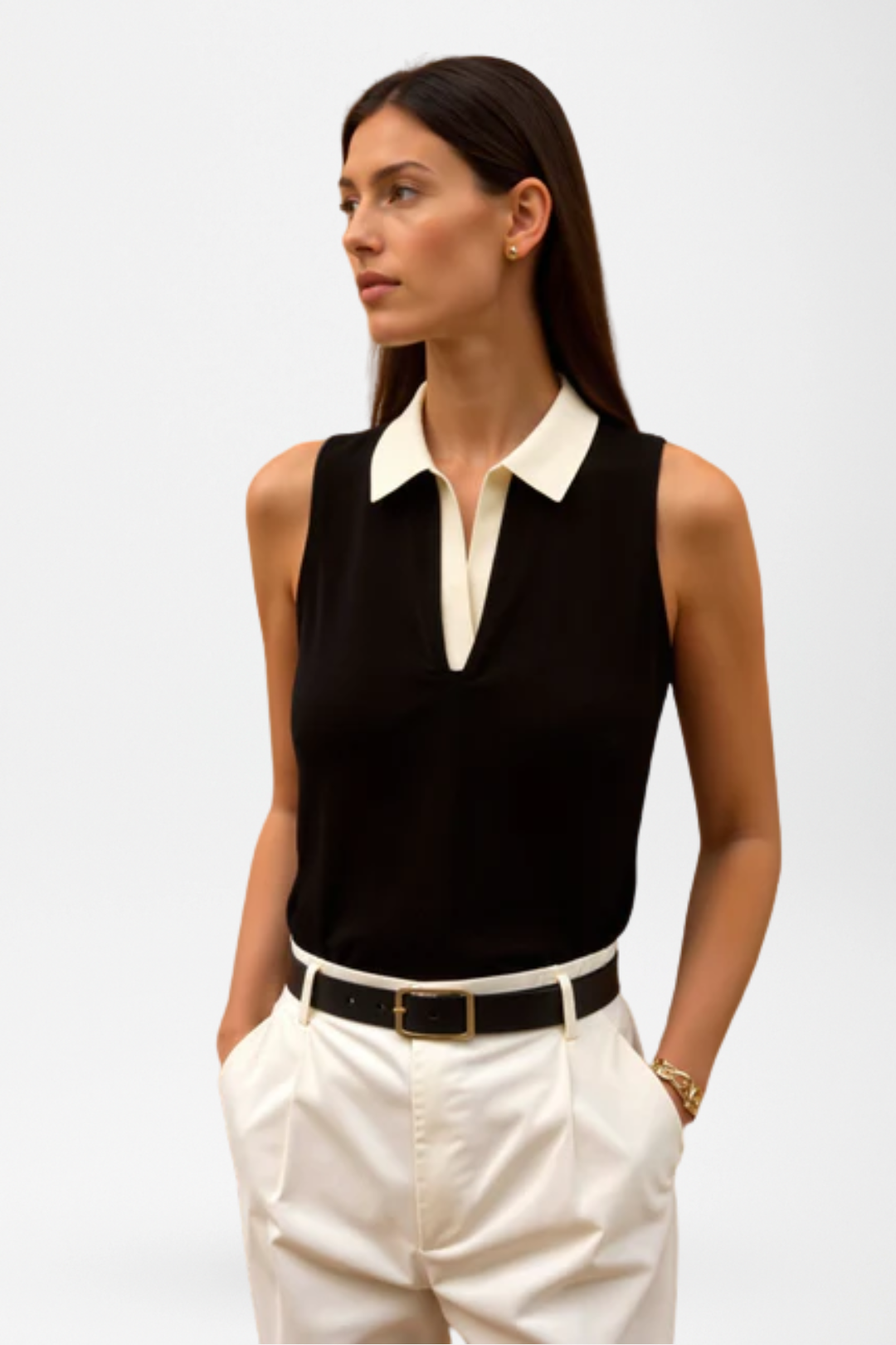 Victoria | Knitted Polo Tank