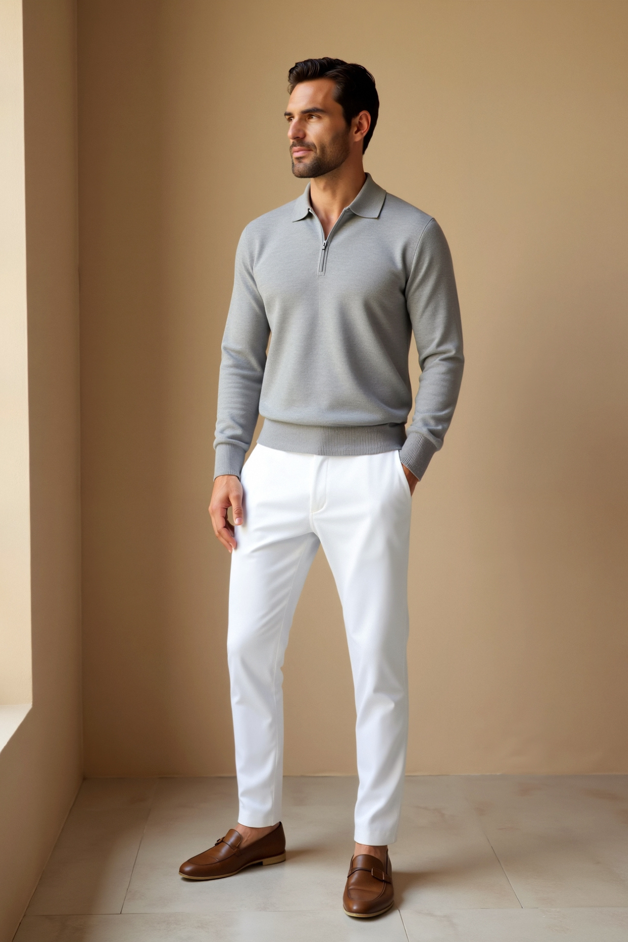 Renard | Zip Polo Sweater