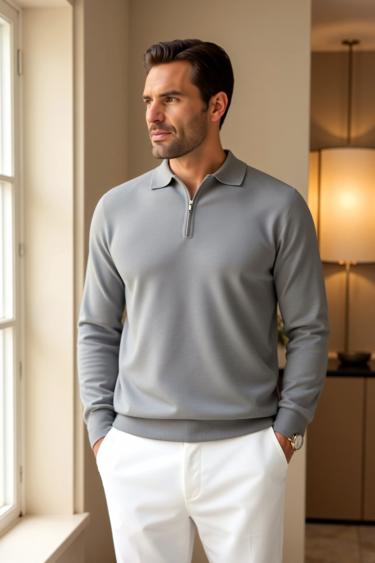 Renard | Zip Polo Sweater