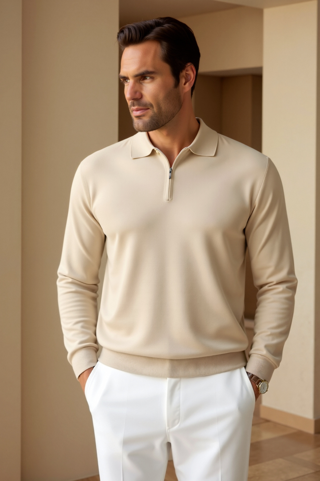 Renard | Zip Polo Sweater