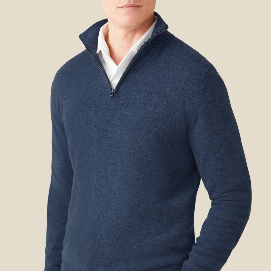 Mathis | Half-Zip Wool Blend Sweater