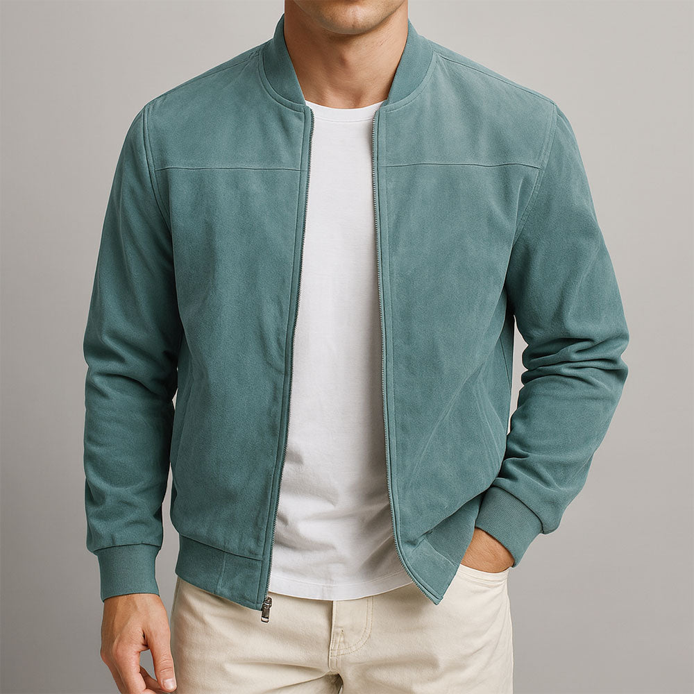 Dante | Suede Bomber Jacket