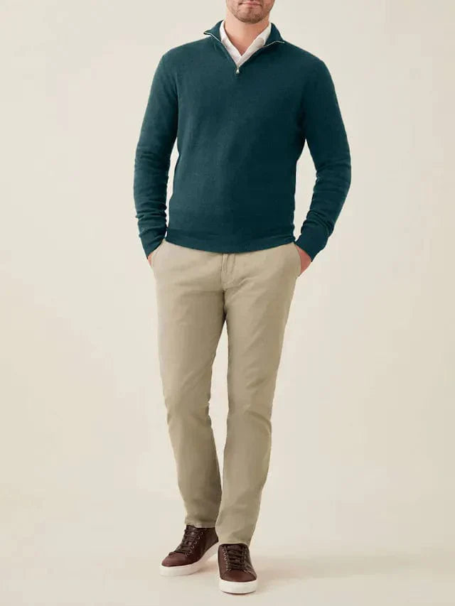 Mathis | Half-Zip Wool Blend Sweater