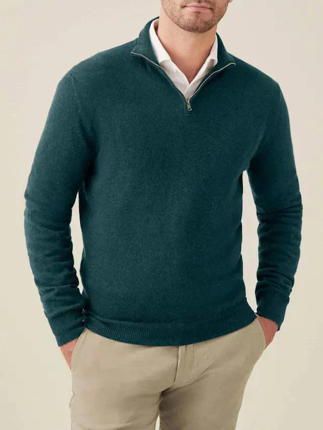 Mathis | Half-Zip Wool Blend Sweater