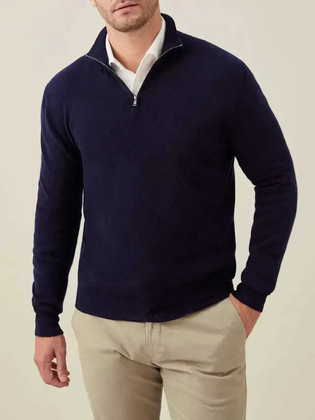 Mathis | Half-Zip Wool Blend Sweater