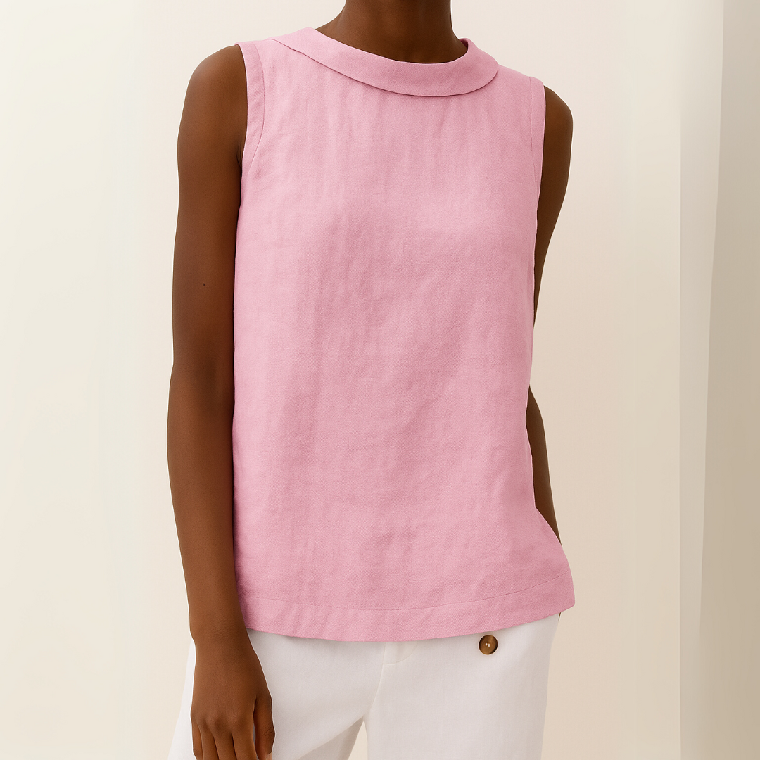 Elwira | Breezy Cotton-Linen Top