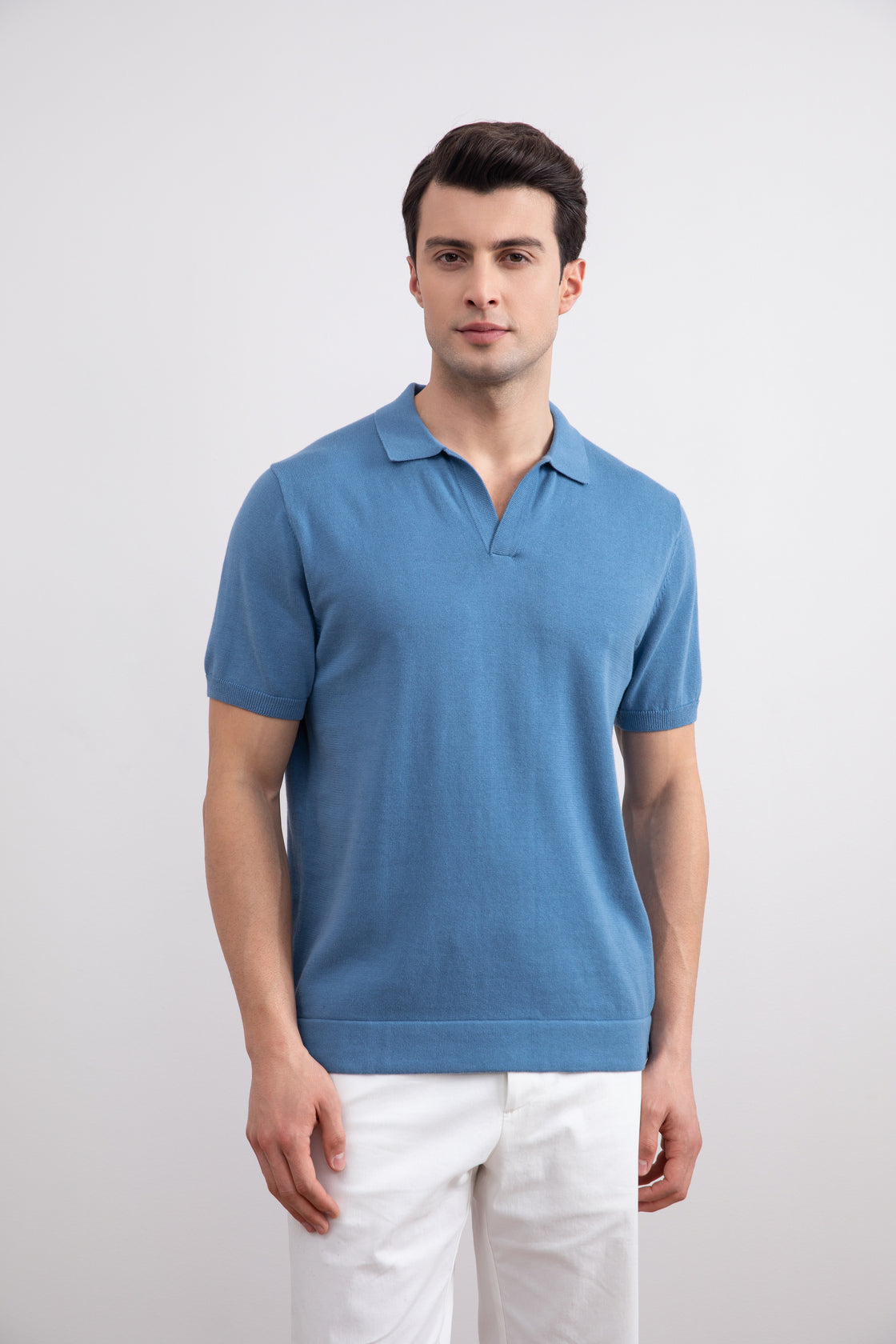 Thierry | Open Collar Polo Shirt