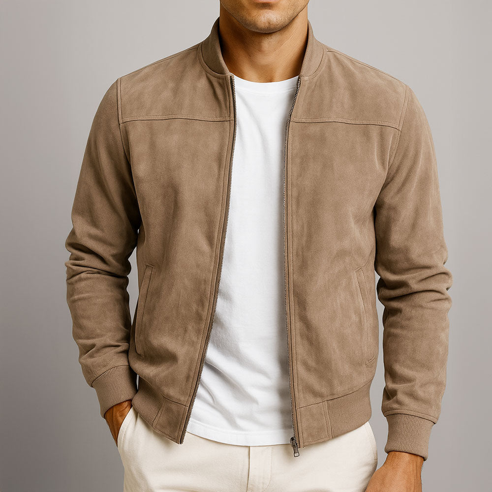 Dante | Suede Bomber Jacket