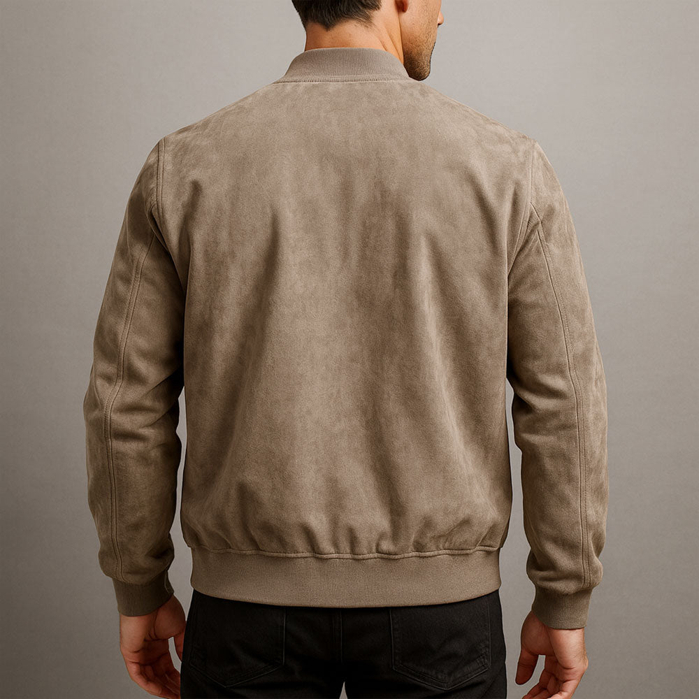 Dante | Suede Bomber Jacket