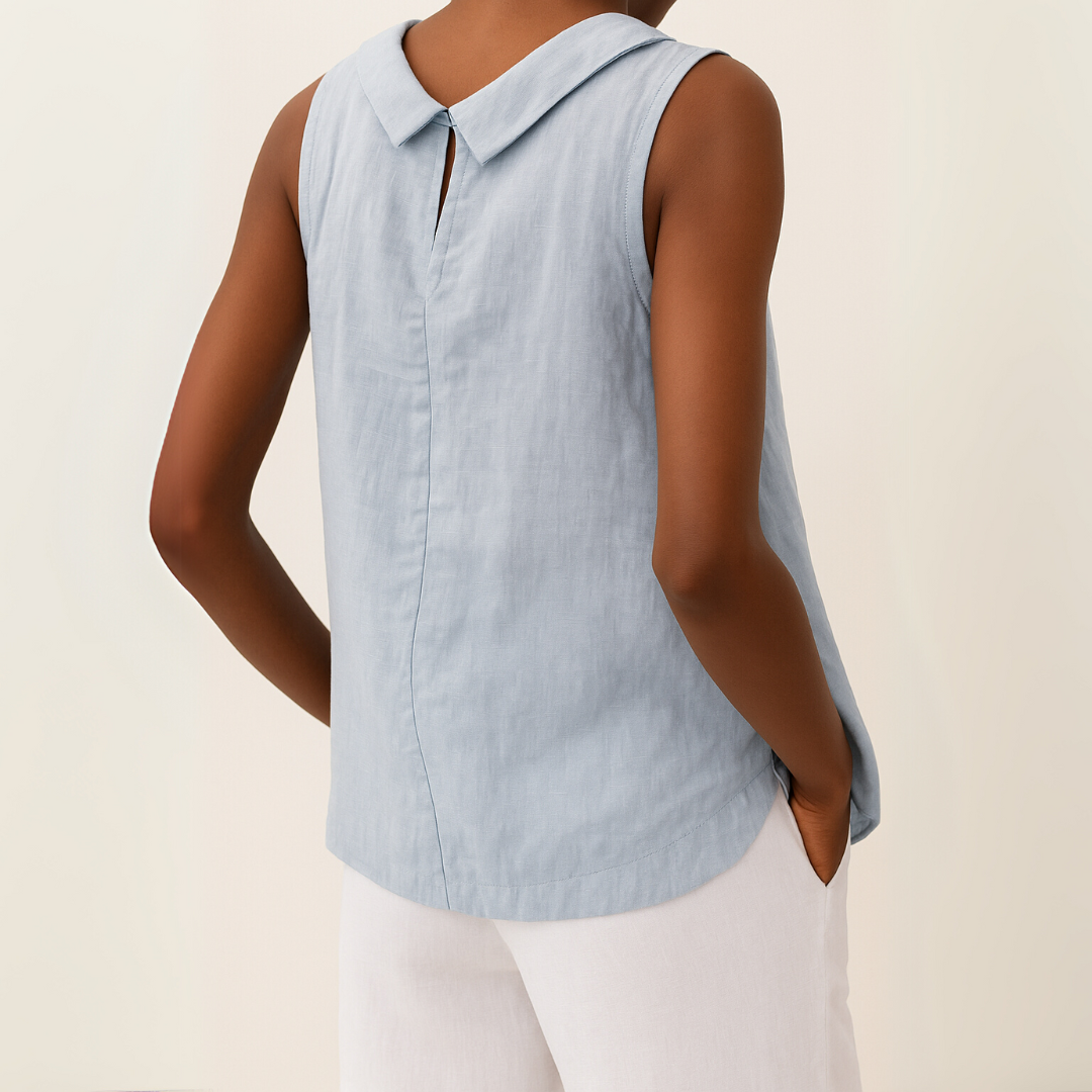 Elwira | Breezy Cotton-Linen Top