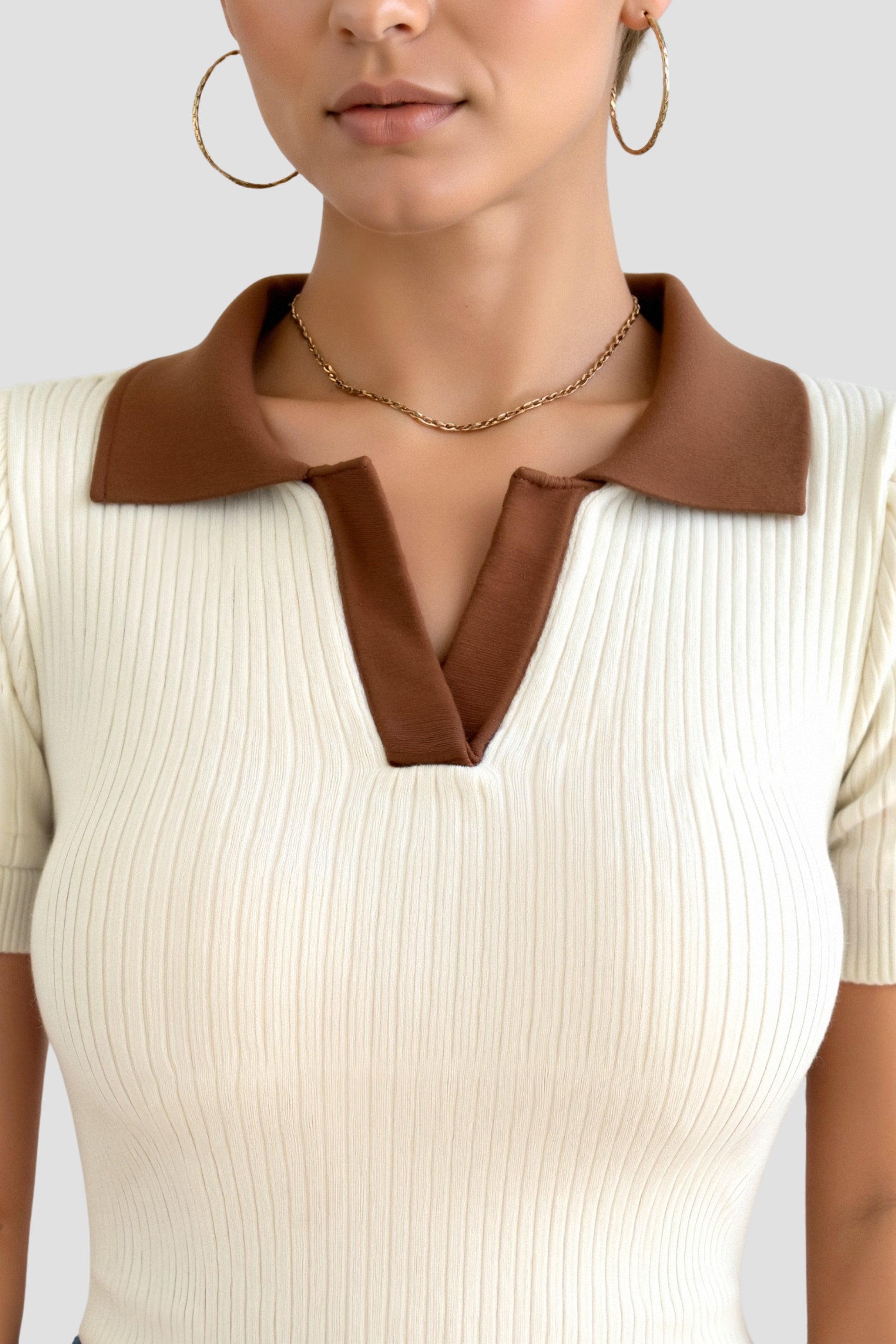 Vivienne | Colourblock Polo Shirt