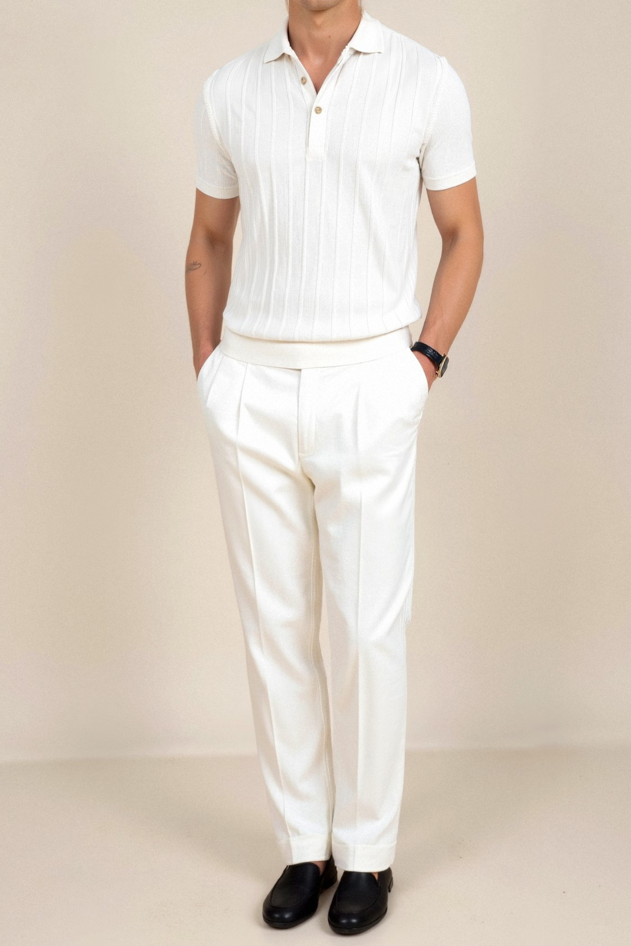 Milan | Striped Polo Shirt