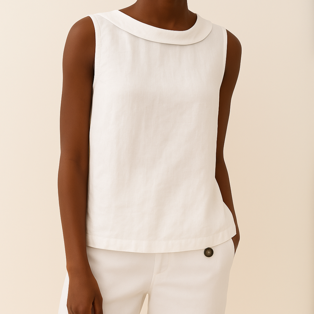 Elwira | Breezy Cotton-Linen Top
