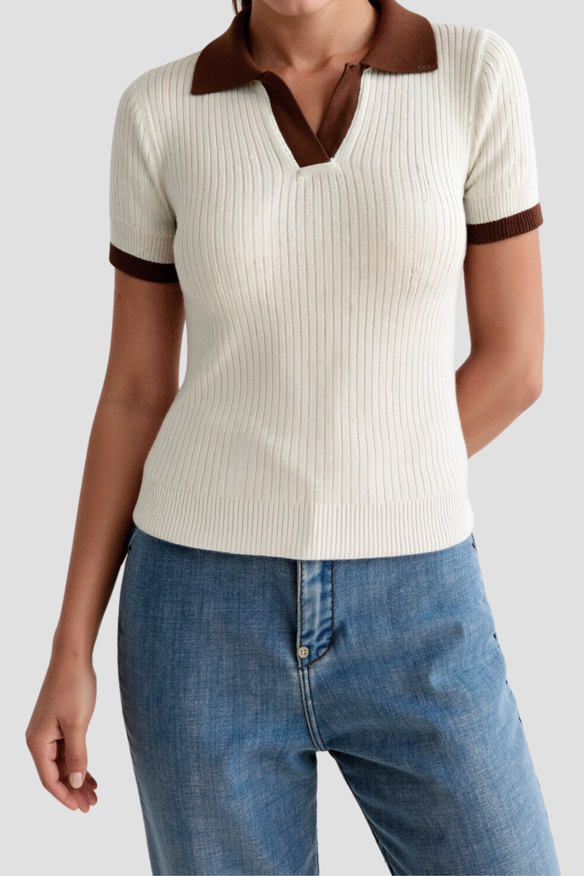 Vivienne | Colourblock Polo Shirt