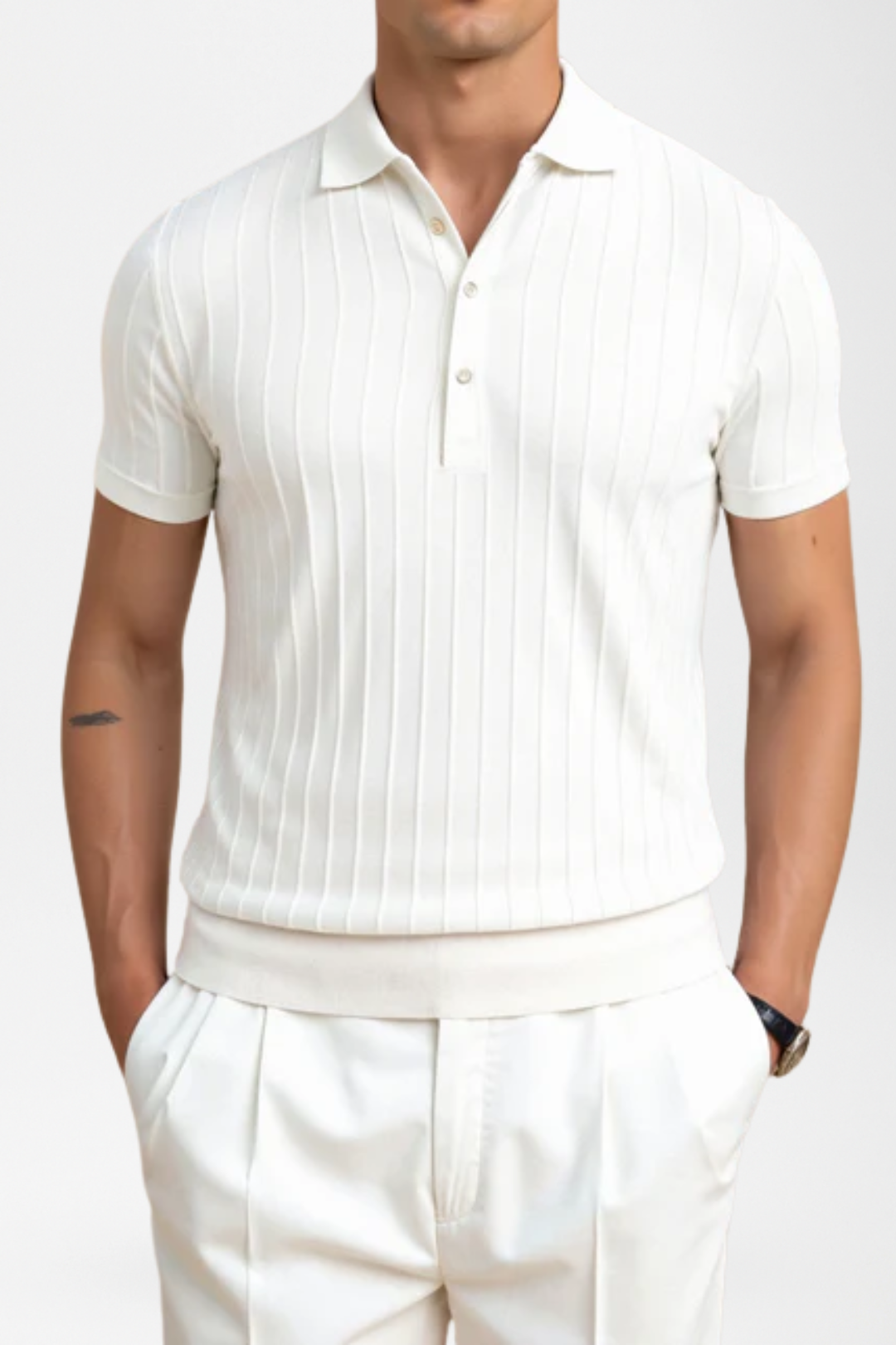 Milan | Striped Polo Shirt
