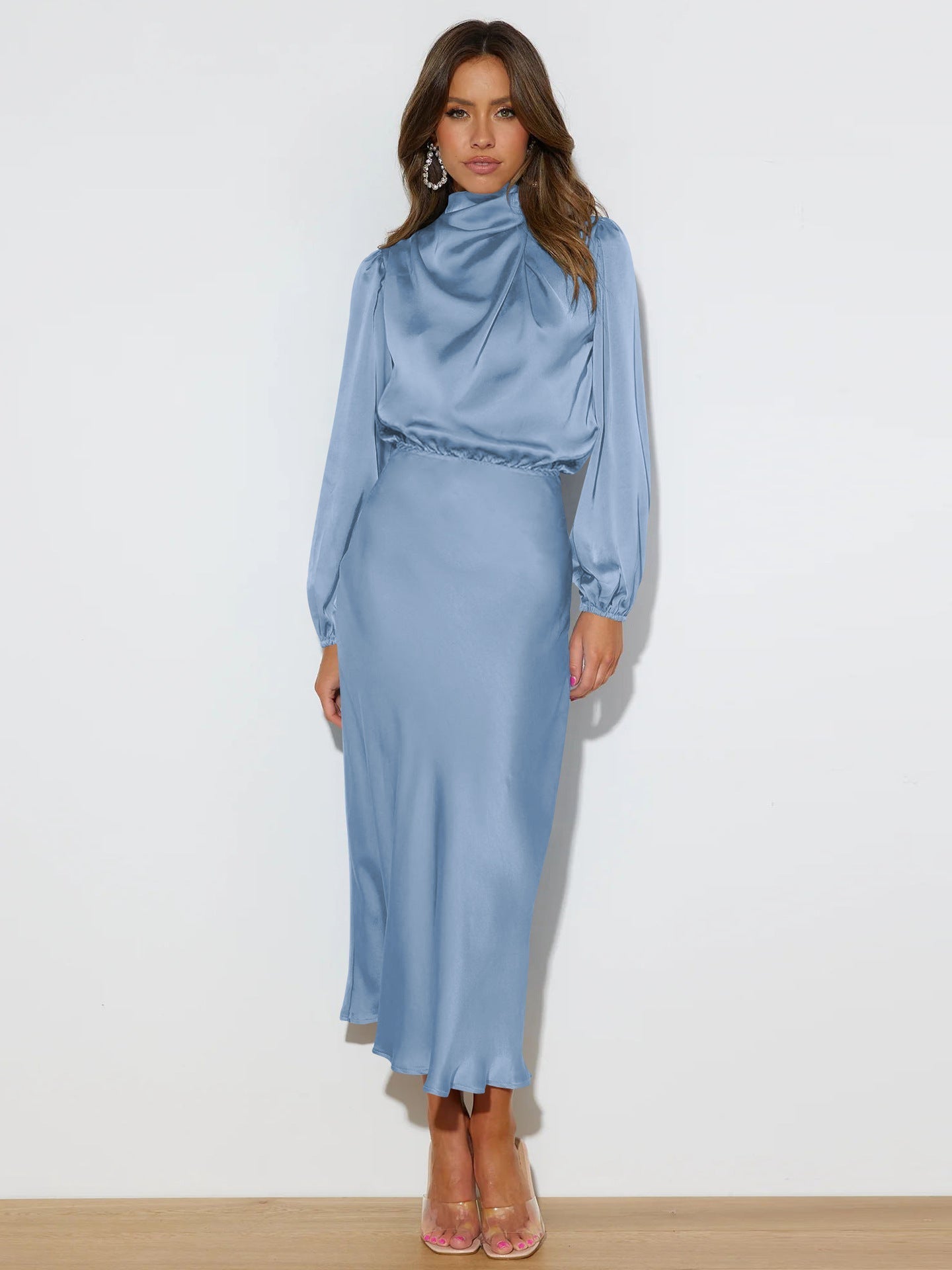 Skye | Satin Midi Dress