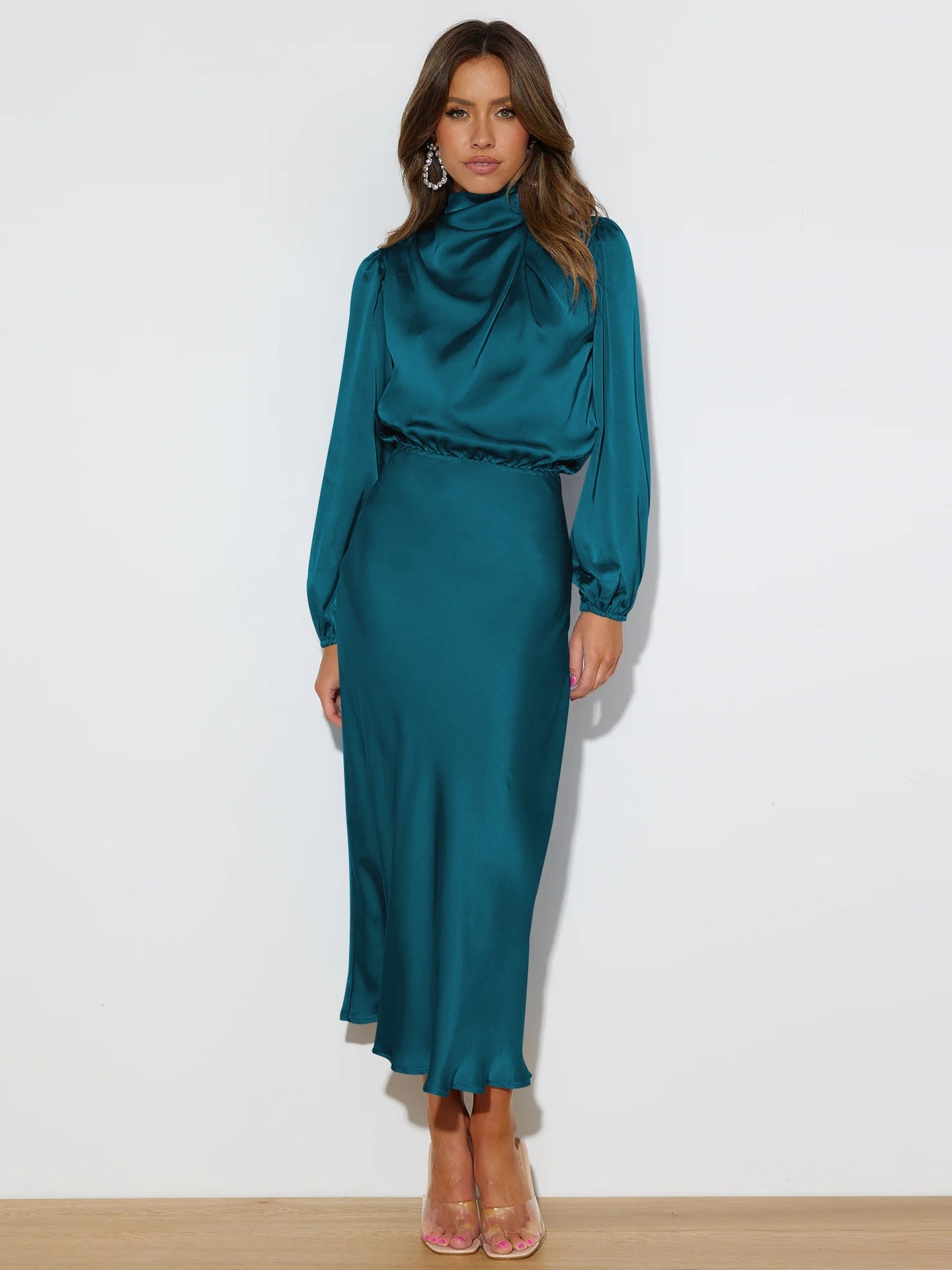 Skye | Satin Midi Dress