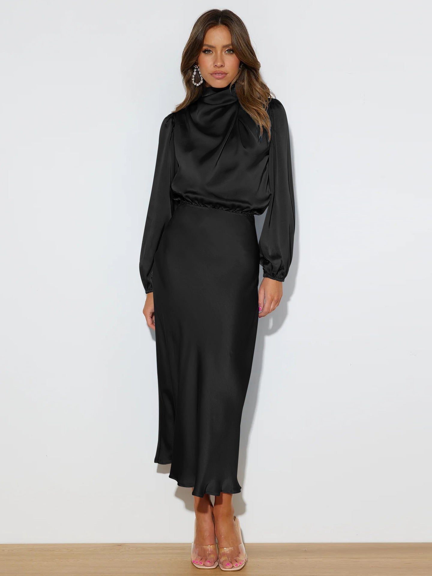 Skye | Satin Midi Dress