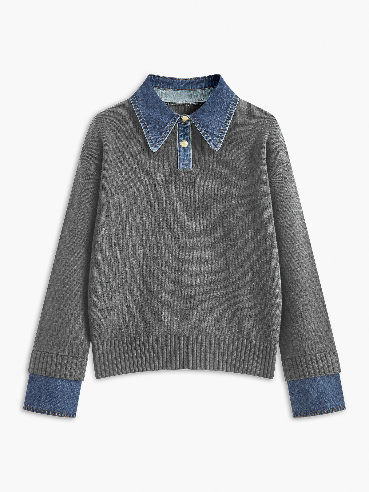 Marlowe | Layered Collar Knit Sweater