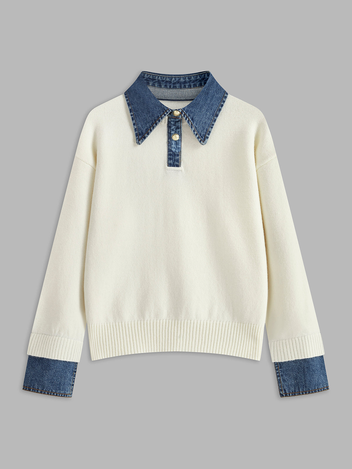 Marlowe | Layered Collar Knit Sweater