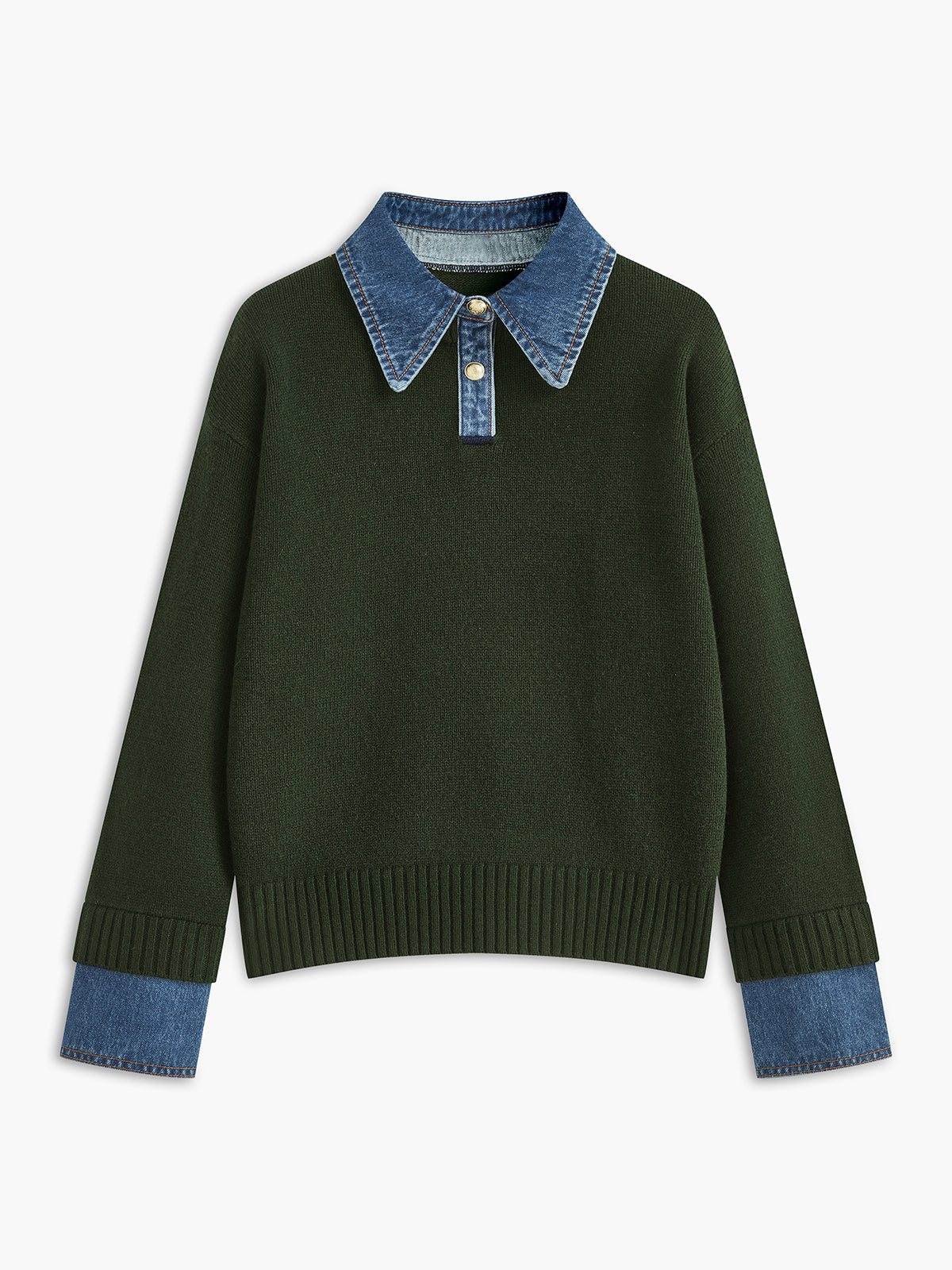 Marlowe | Layered Collar Knit Sweater