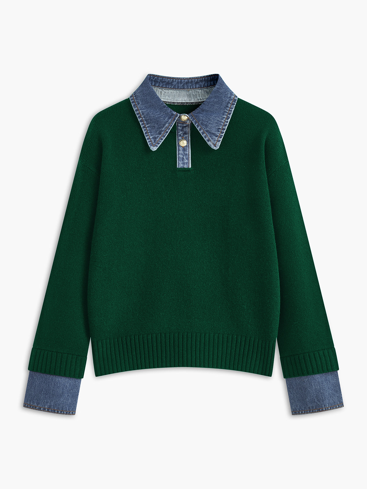 Marlowe | Layered Collar Knit Sweater