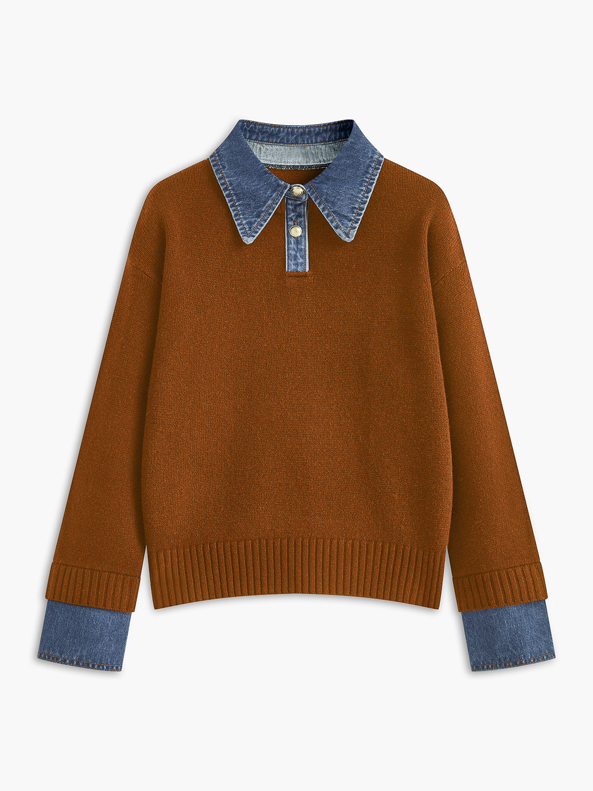 Marlowe | Layered Collar Knit Sweater