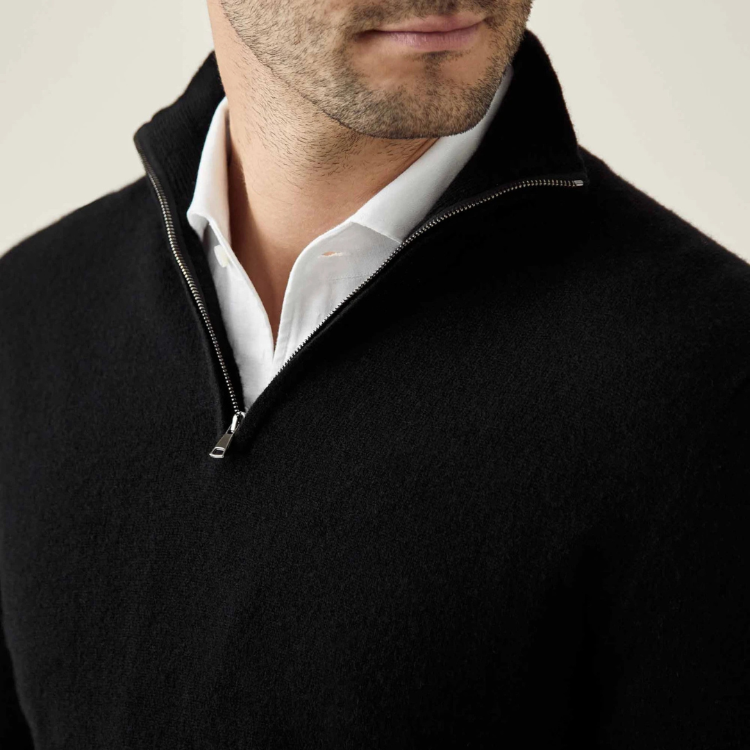 Mathis | Half-Zip Wool Blend Sweater