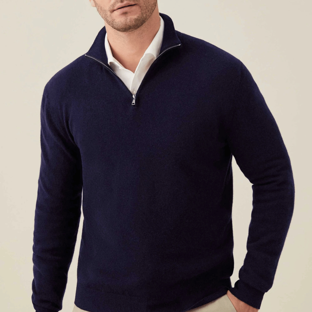 Mathis | Half-Zip Wool Blend Sweater