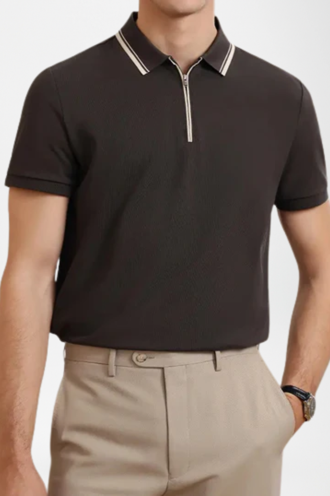 Miles |Zip Knit Polo