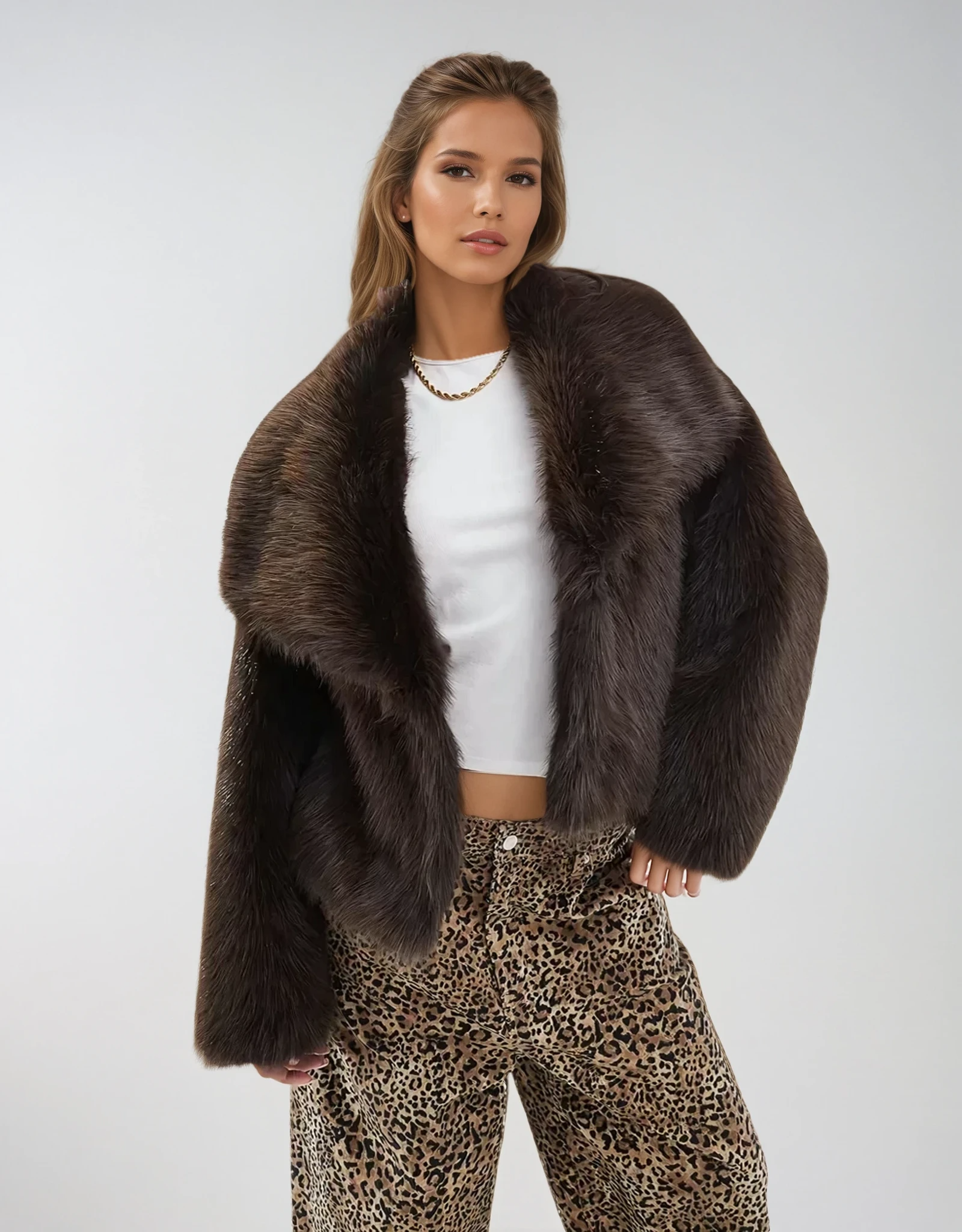 Sharon | Premium Coat with Faux Fur