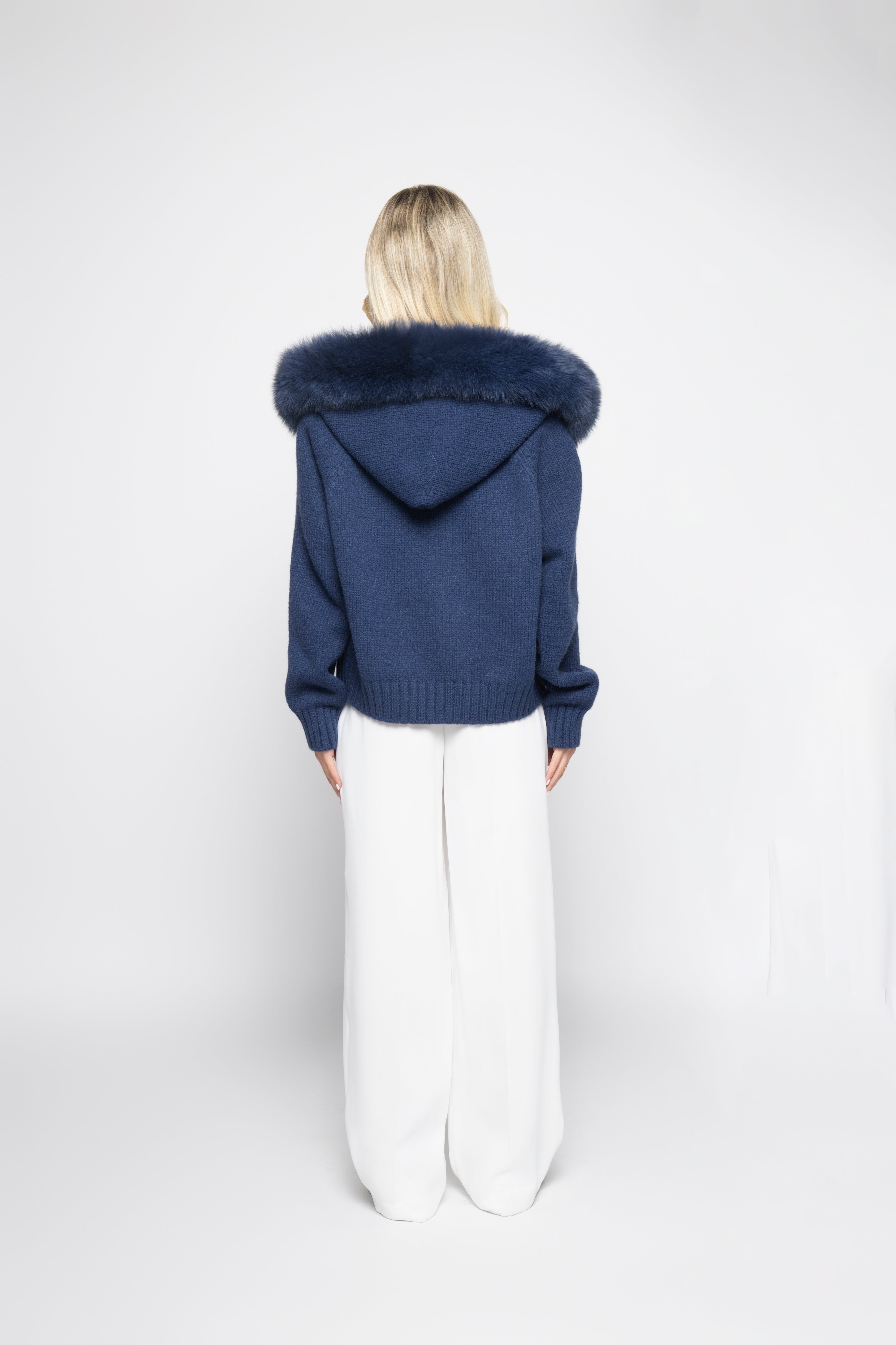 Clarisse | Wool-Blend Hooded Cardigan