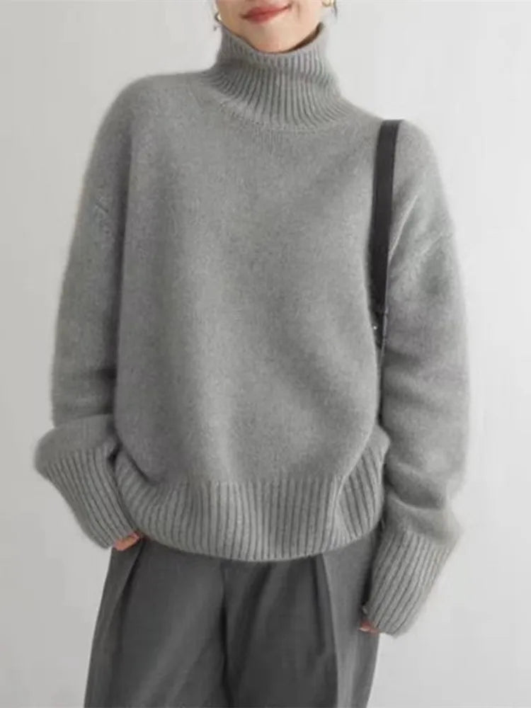 Sylvie | Cashmere Turtleneck Sweater