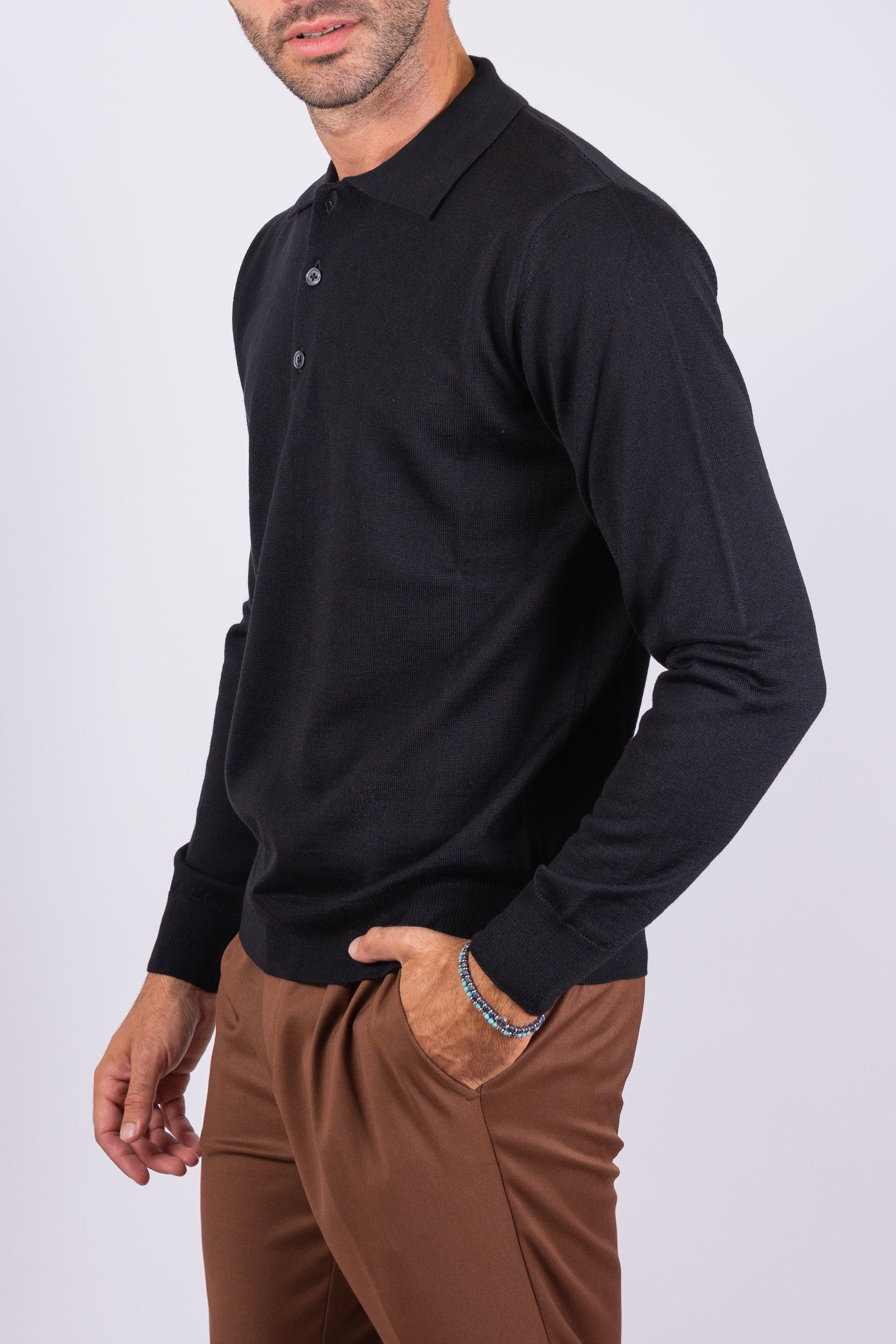 Marco | Long-Sleeve Polo Sweater