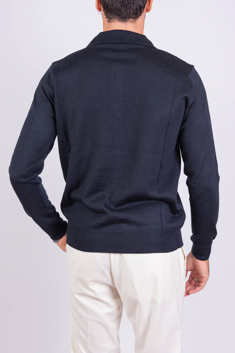 Marco | Long-Sleeve Polo Sweater
