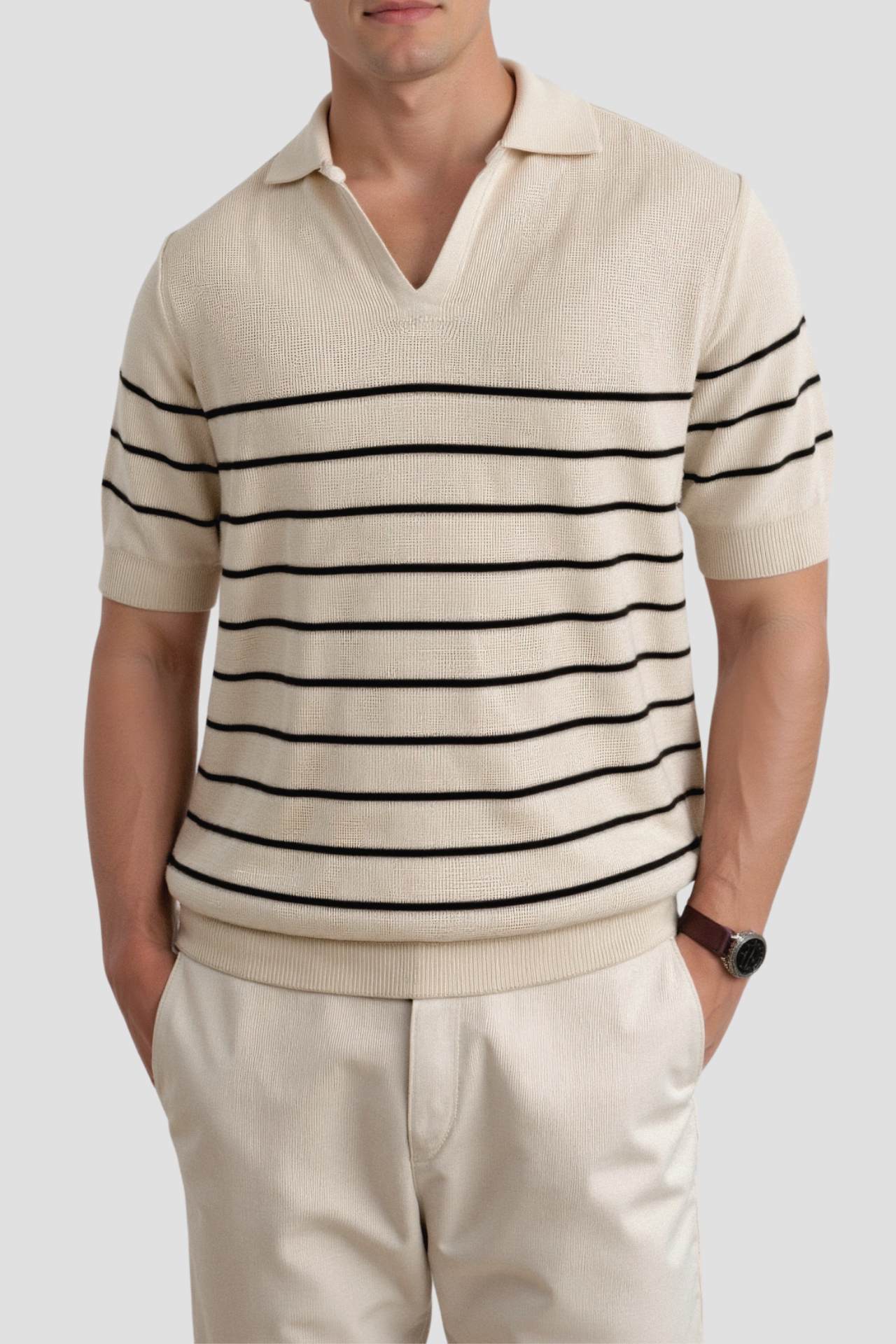 Bibayo | Striped Knit Polo