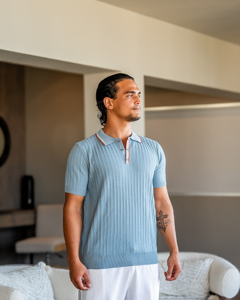 Ashford | Chevron Knit Polo