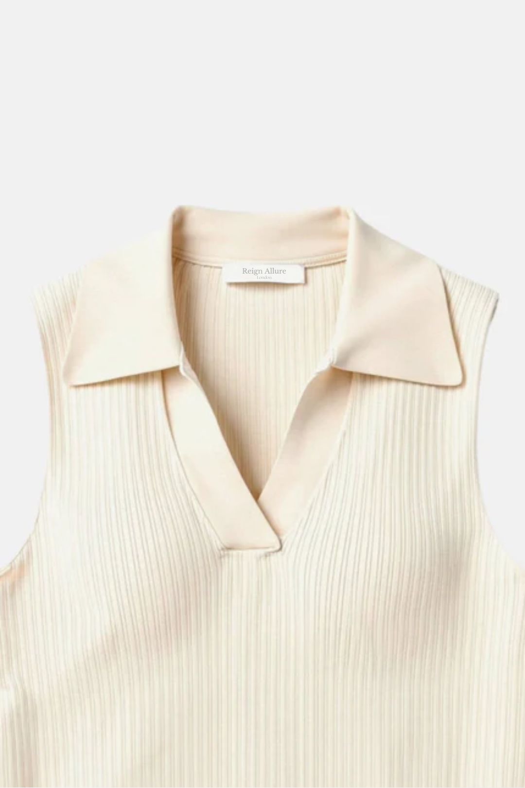 Isabelle | Sleeveless Polo Top