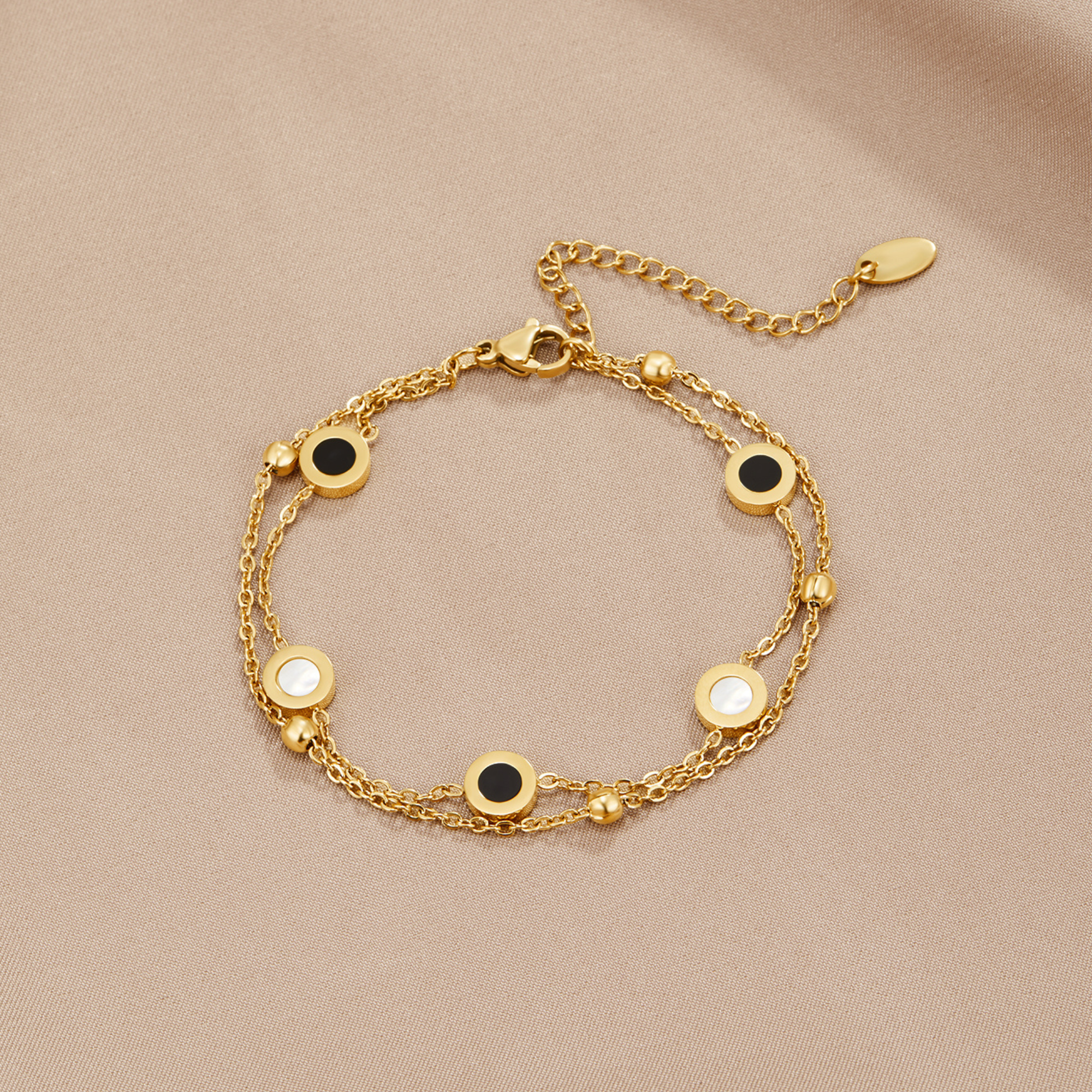 Lina | Dual-Tone Chain Bracelet