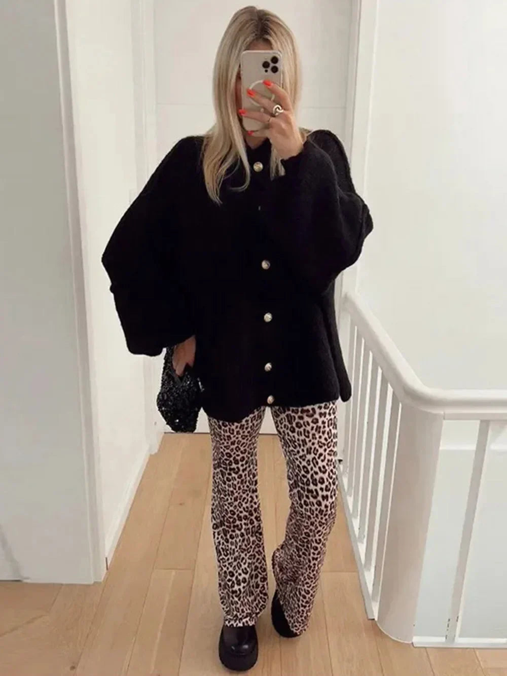 Sloane | Oversized Batwing Knit Jacket