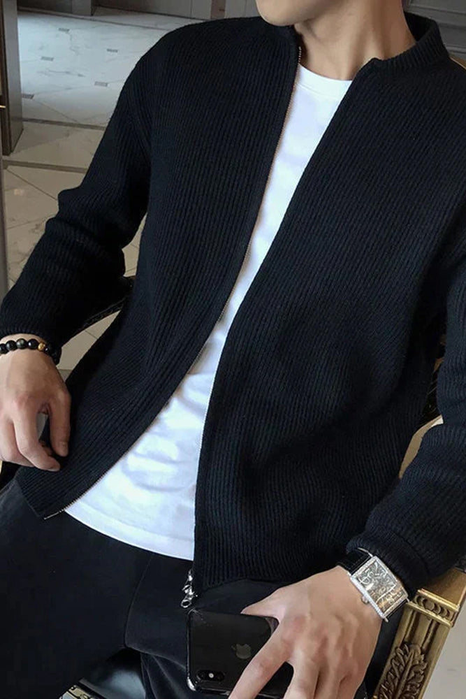 Edmund | Cotton Zip Cardigan