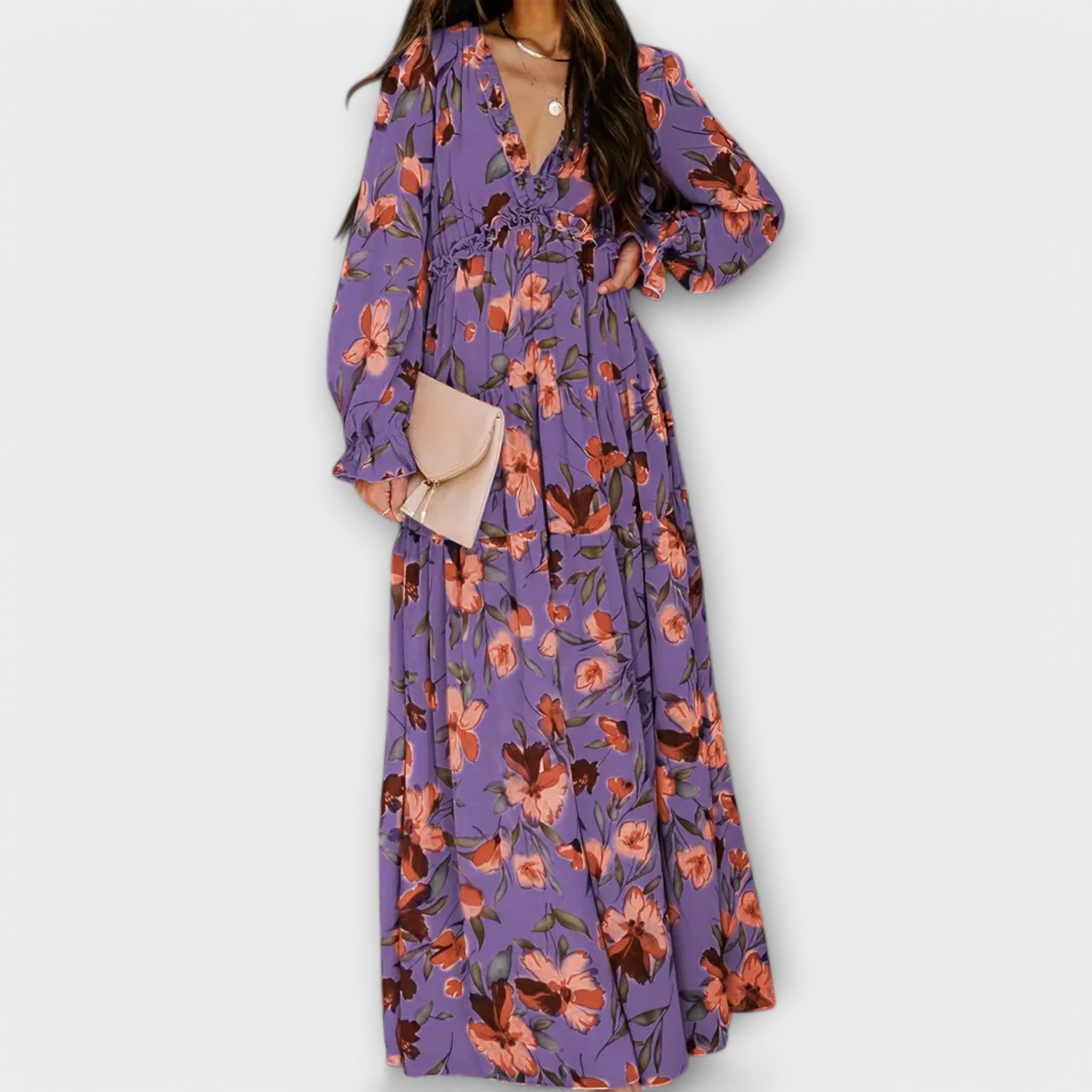 Seren | Floral V-Neck Summer Dress