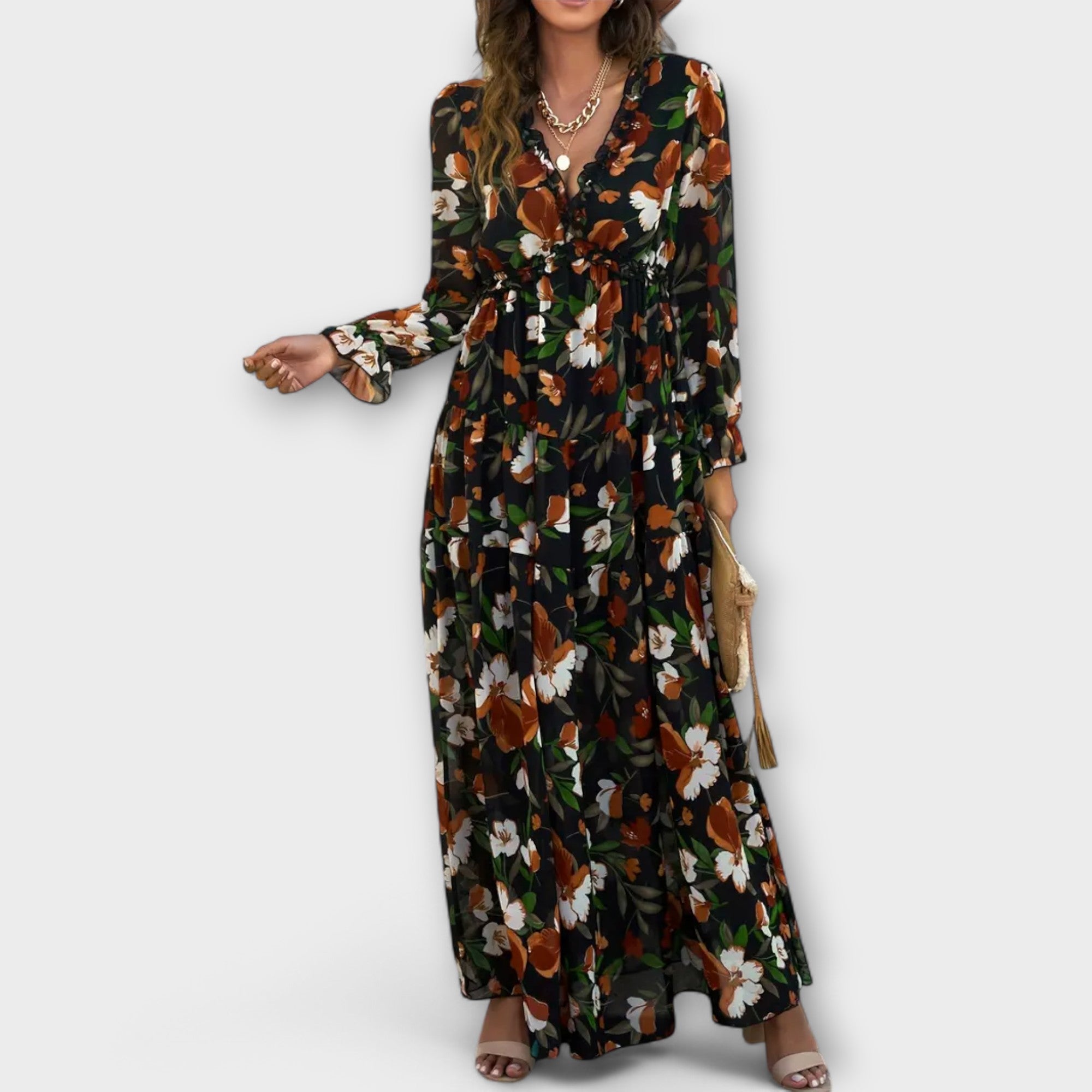 Seren | Floral V-Neck Summer Dress