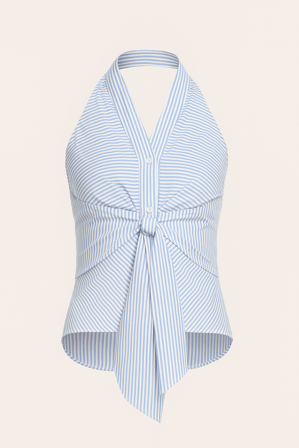 Noelle | Striped Halter Top