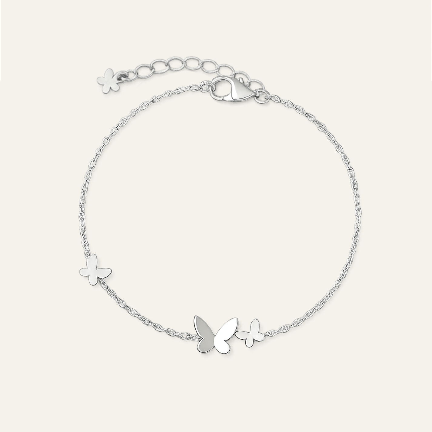 Liana | Silver Butterfly Bracelet