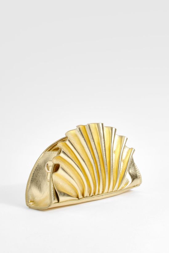 Odile | Metallic Shell Clutch