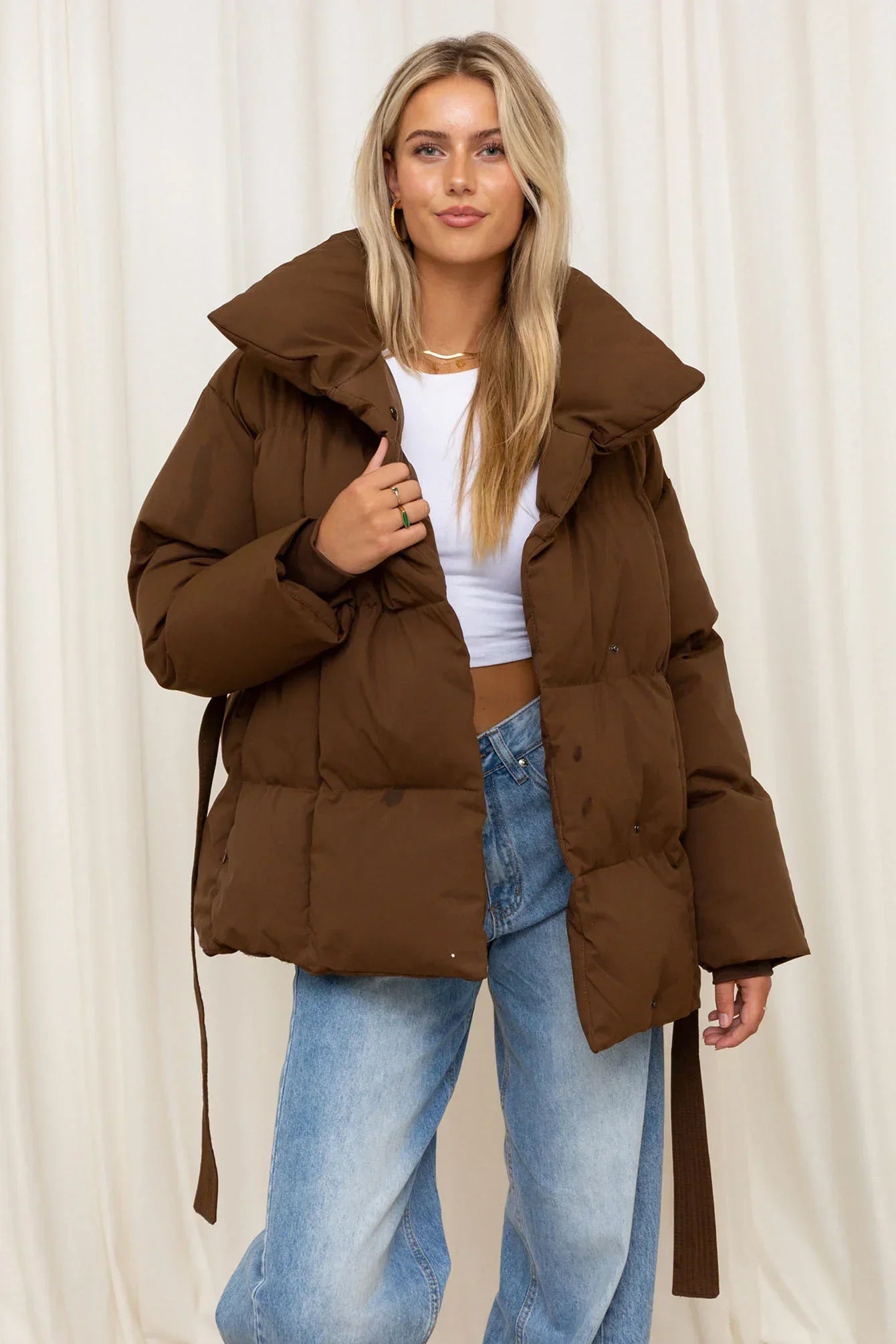 Elodie | Belted Puffer Jacket