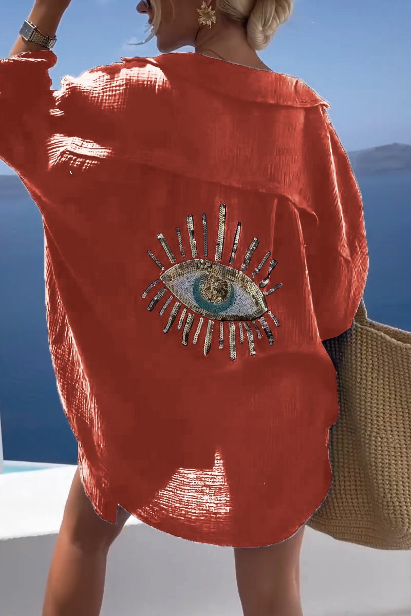 Isla | Summer Blouse with Eye Detail