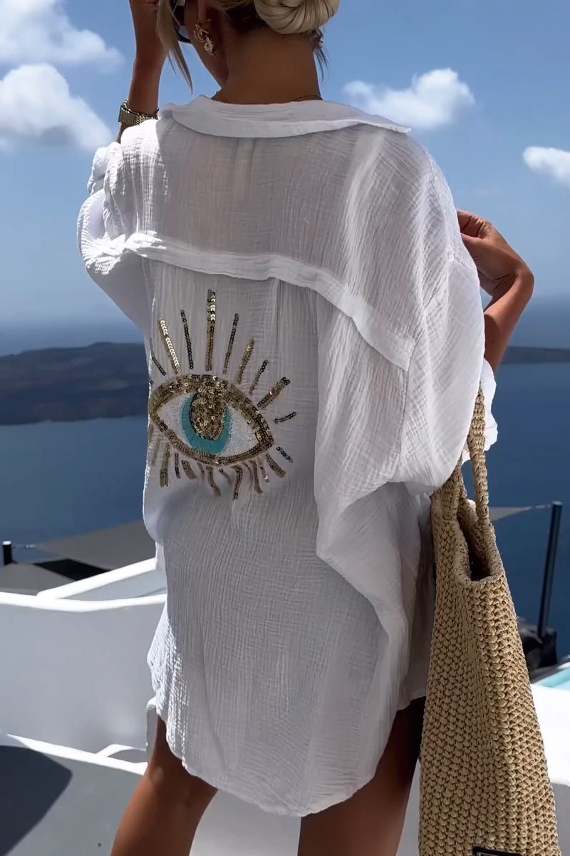 Isla | Summer Blouse with Eye Detail
